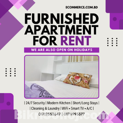 1BHK Furnished Serviced Apartment for Rent in Bashundhara